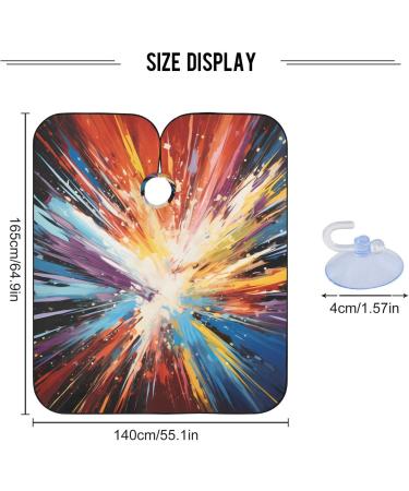 Waterproof Barber Cape - Colorful Cheetah Pattern Hair Cutting Bib for Men & Women | Unisex Hairdressing Cape - Buy Online on GoSupps.com