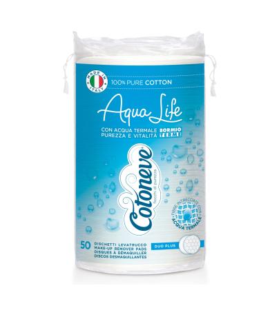 Cotoneve 91632 Bag of 50 cotton make-up remover pads Maxi Round