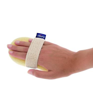 Chicco Gentle Sponge Glove (Pack of 2) - Soft Yellow Baby Bath Gloves for Gentle Cleansing - International Shipping Available - Buy Online on GoSupps.com