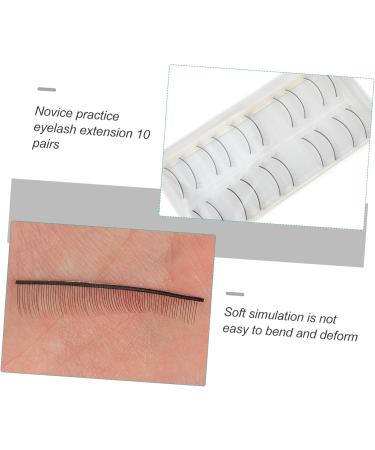 POPETPOP 10 Pairs Grafting Eyelashes Training Extensions Eyelash Practice Lashes Practice False Lash Practice Eyelashes Natural Eyelash Training Eyelash Strips Fiber Supplies - Buy Online on GoSupps.com