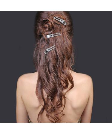 60 Pcs Double Prong Curl Clips - 1.8 Hair Setting Section Clips for Styling - Silver Pin Curl Clips for Salon & Barber - Buy Online on GoSupps.com