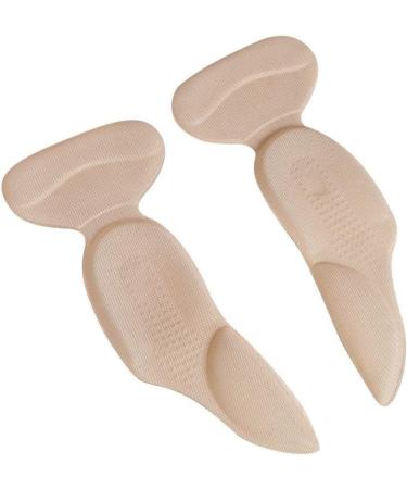 Baverta Heel Pad Foot Care Cushion Skin Color 3 in 1 PU High Heel Shoe Pad (Heel Protector + Heel Shock + Arch Support)