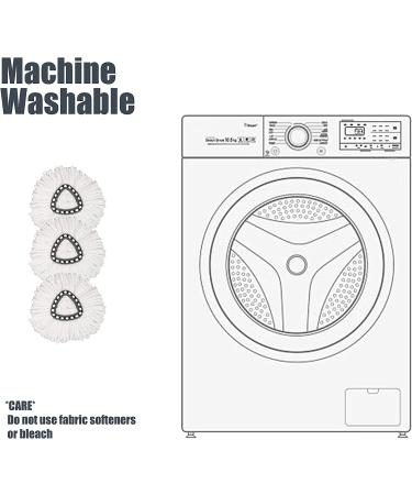 O Cedar EasyWring Spin Mop Replacement Heads - 3 Pack, Microfiber, Machine Washable - Buy Online on GoSupps.com