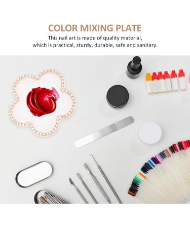  POPETPOP POPETPOP Retro Nail Art Display Stand with Wheel of Tips and Mixing Tray for Artists - Buy Online on GoSupps.com