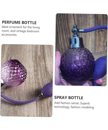 Baluue Air Bag Perfume Bottle Clear Container Vintage Style Perfume Bottle Perfume Spray Pump Travel Perfume Perfume Cosmetic Travel Containers Vintage Perfume Bottle Purple Glass 100 ml Purple - Buy Online on GoSupps.com