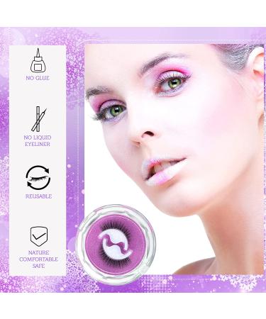 Reusable Self Adhesive Eyelashes - Easy to Apply, Waterproof False Lashes + 2 Tweezers - Thoughtful Gift for Women - 4 Pairs (Fresh Style) - Buy Online on GoSupps.com