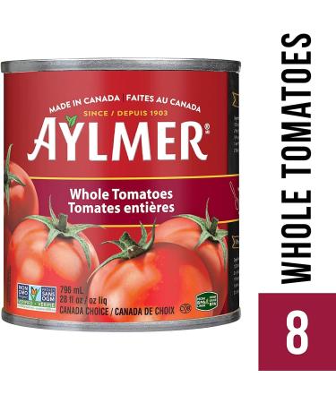 Aylmer Whole Tomatoes 796 ml Pack of 8 - Buy Online on GoSupps.com