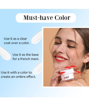 AZUREBEAUTY Clear Dip Powder Nail 1 Oz/28g | Transparent Dipping Powder for French Manicure | Acrylic Nail Art Kit | No Need for Lamp | Beginner DIY Salon Quality - Buy Online on GoSupps.com