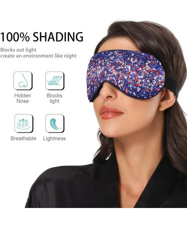 Haskirky Light Blocking Eye Mask - Adjustable for Men and Women - Perfect for Travel, Yoga, Meditation - Deep Sleep Comfort - American Vintage Design - Buy Online on GoSupps.com
