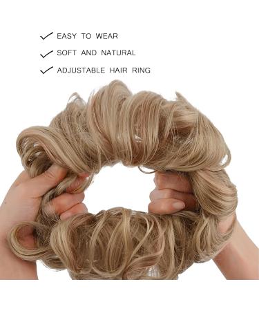 hair pieces for women messy buns hair piece Curly Wavy Hair Scrunchies Accessories Pieces Synthetic Updo Donut Ponytail Hair Extension extensions For Women Girls fluffy fake invisible brown. Dirty Blonde - Buy Online on GoSupps.com