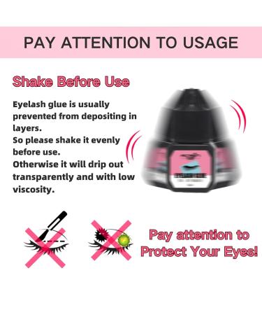 Tongyend Individual Lash Glue Black Eyelash Clusters Bond Latex Free Waterproof Eyelash Glue Lash Adhesive Express Drying Strong Bonding Long Lasting No Irritaiton for DIY Lash Extensions 5ML - Buy Online on GoSupps.com