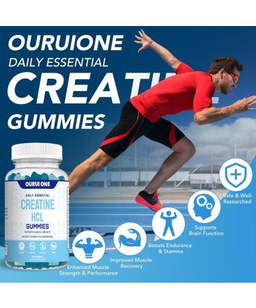 Creatine HCL Gummies 2000mg Fast Absorbing Creatine HCL for Strength & Recovery Easy-to-Take, Great-Tasting Creatine Gummies for Athletes & Fitness Enthusiasts ,More Gentle on Stomach Blueberry 60 Count (Pack of 1) - Buy Online on GoSupps.com