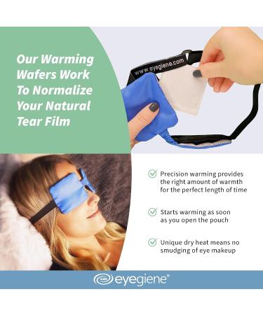 EyeGiene Hot Eye Compress Wafers - 30 Pairs Refill for Dry Eyes, Styes, Blepharitis - Water-Free & Microwave-Free Heating Solution - Buy Online on GoSupps.com