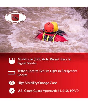 Lifesaving Systems Corp Sirius Long Range LED Strobe Light - USCG Approved Signaling Strobe | Made in USA | Exceeds SOLAS Requirements - Buy Online on GoSupps.com