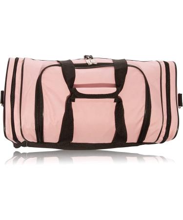 DALIX 17 Blank Duffle Bag - Pink | Durable Gym & Travel Size Sports Bag - Buy Online on GoSupps.com