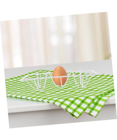 Alipis Egg Tray Eggs Fridge Egg Holder for Refrigerator Egg Cartons Reusable Egg Stand Flat Shoes Storage 18.00X12.00X3.50CM White - Buy Online on GoSupps.com