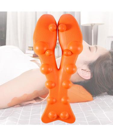 Generic Trapezius Stretcher & Trigger Point Massager for Neck & Shoulder Pain Relief - Ergonomic Tension Relief Tool (Orange) - Buy Online on GoSupps.com