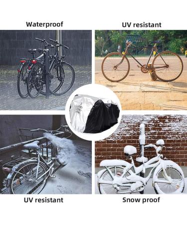 Maveek Bicycle Cover for 3 Bikes Waterproof Outdoor Storage Winter Cold Weather  Rain Snow Wind Proof Tarp Tent Shed Dust Dirt Resistant All Weather Cycle Protection UV Summer Indoor Garage 3-MIDSIL - Buy Online on GoSupps.com