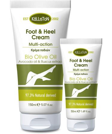 Bubbacare Natural Foot Cream with Avocado Oil 150ml | Kalliston Greece - Nourishing Foot Lotion for Healthy Skin - Buy Online on GoSupps.com