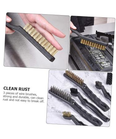 Solust 6-Part Cleaning Tool Set | Wire Handle Brush Set for Efficient Cleaning | Copper & Stainless Steel Bristles | Antistatic Design for Welders - Buy Online on GoSupps.com