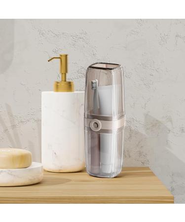 Travel Toothbrush Holder - 2 in 1 Portable Waterproof Case for Kids & Adults | Ideal for Camping Business Trips & Home Use - Buy Online on GoSupps.com