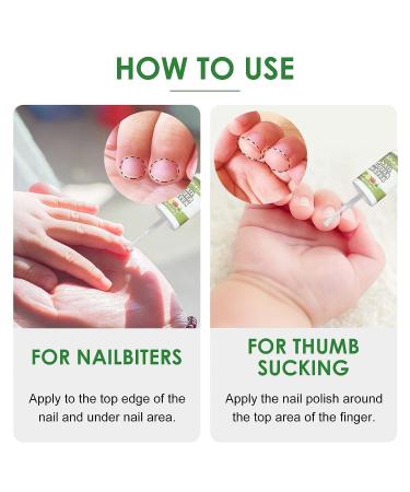 Feulover Nail-Biting & Thumb-Sucking Treatment for Kids & Adults - Bitter Taste Nail Care Solution with Safe Natural Plant Extract - 0.35 Fl Oz - Buy Online on GoSupps.com