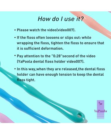 Reusable Dental Floss Handle - Adult & Kids Interdental Brush Tasteless Colorful Design - Eco-Friendly Tooth Cleaning - Buy Online on GoSupps.com