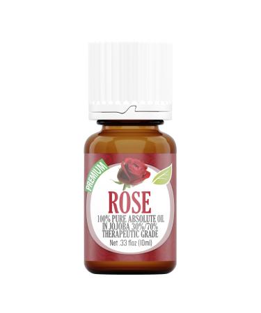 Healing Solutions 10ml Rose Essential Oil Aromatherapy Oil for Skin & Diffusers (0.33 fl oz)