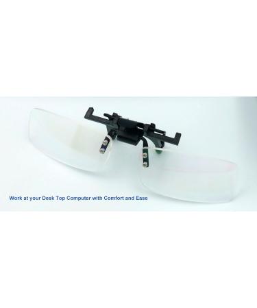 Valentine Optics Clip-On Desktop Bifocal Reading Lens for PC Users 50+ - Enhance Your Viewing Experience - Buy Online on GoSupps.com