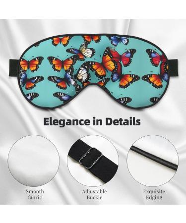 Unisex Butterfly & Cello Print Sleep Eye Mask - Soft Comfort for Travel Yoga & Shift Work - Buy Online on GoSupps.com