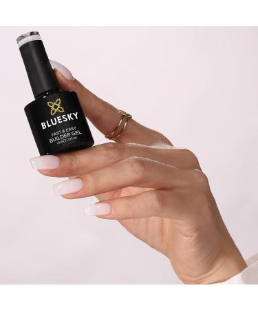 Bluesky Fast & Easy Builder Gel 10ml - White Nail Strengthener for Long Strong Nails & Extensions | Requires LED UV Nail Lamp - Buy Online on GoSupps.com