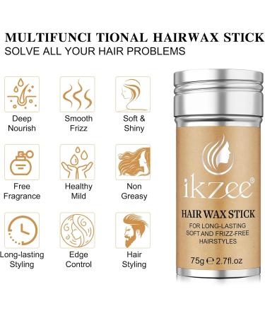 Oil Base Mask Hair Wax Stick 75g Hair Gel and 3pcs Hair Brush KitDouble Edge Comb Wigs Edge Control Slick Stick Non-Greasy Styling Pomade and Tail Comb - Buy Online on GoSupps.com