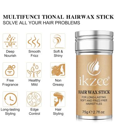 Long-Lasting Hair Styling Set - Pomade Wax Stick Brush & Comb for Flyaways & Frizz Control on Wigs | International Shipping - Buy Online on GoSupps.com