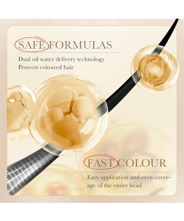 HOUSN Hair color brown Hair Dye Shampoo 400 ml hair color shampoo for gray hair 100 gray coverage easy and quick to use perfect color care for men and women - Buy Online on GoSupps.com