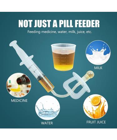 Pacifier Medicine Dispenser - Baby Medicine Syringe for Oral Feeding (White) - Buy Online on GoSupps.com