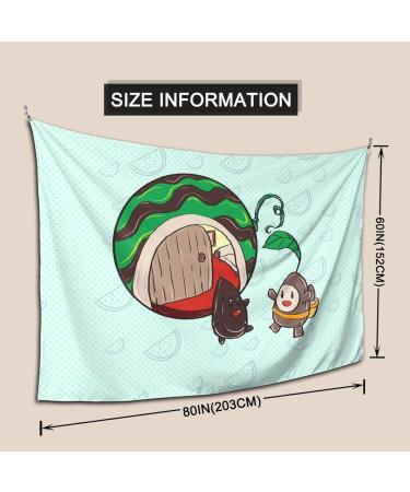 Yyhhaofa Sunflower Seeds Watermelon Seeds Pattern Tapestry: Soft Texture Durable Suitable For Bedroom Living Room Decoration 80 * 60 Inches - Buy Online on GoSupps.com