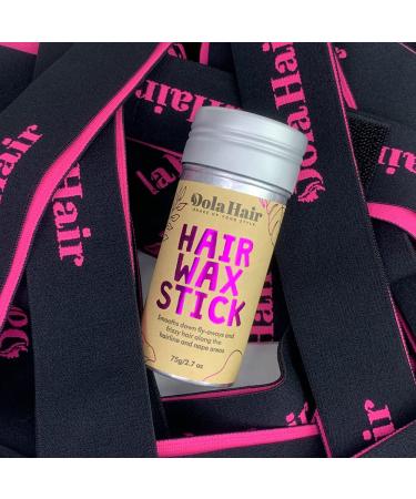Dolahair Hair Wax Stick with 2 Lace Melting Bands | Sleek Finish Styling for Wig Flyaways & Edges - Buy Online on GoSupps.com