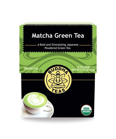 Buddha Teas Organic Matcha Green Tea - OU Kosher, USDA Organic, CCOF Organic, 18 Bleach-Free Tea Bags - Buy Online on GoSupps.com