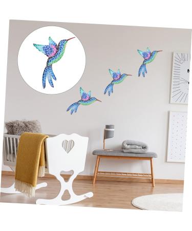 GRIRIW Mosaic Hummingbird Wall Pendant Unique Iron Art Craft for Creative Wall Decor Decorative - Buy Online on GoSupps.com