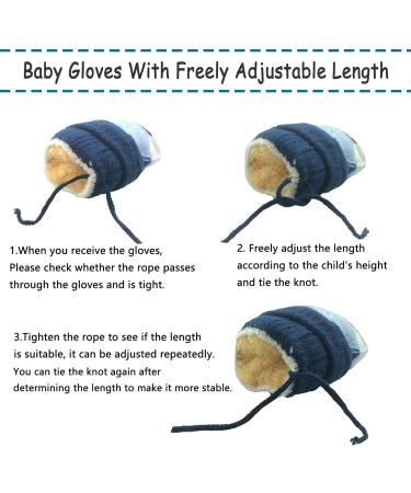 BEISIJIA Toddler Kids Warm Knitted Mittens - Cute Cartoon Gloves for 1-4 Years - Navy Blue - Buy Online on GoSupps.com