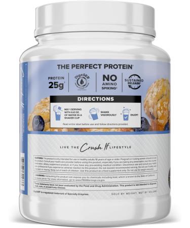 Core Nutritionals Pro Sustained Release Whey Protein Blend | with Digestive Enzymes | 25g Protein 2g Carbs | No Fillers | 2 Pound (Blueberry Muffin) - Buy Online on GoSupps.com