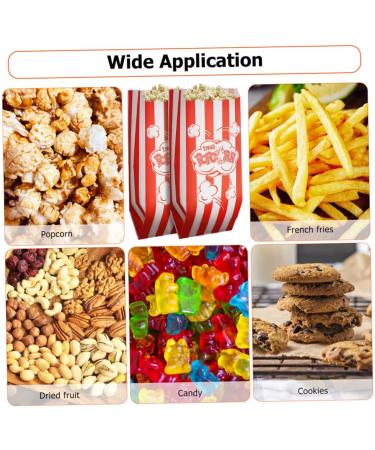 HOMSFOU 250 Pcs Popcorn Packaging Bag Snack Container Cookie Container Chip Container Popcorn Machine Supplies Popcorn Bags Individual Servings Candy Containers Snack Bag Carton Paper Food - Buy Online on GoSupps.com