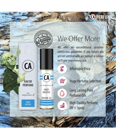 CA Perfume Duo Impression of Aventura For Men Eau de Parfum Refillable Atomizer Sprayer + Fragrance Body Oil Long Lasting Sample Travel Size Roll-On Bottle 0.33 Fl Oz X2 - Buy Online on GoSupps.com