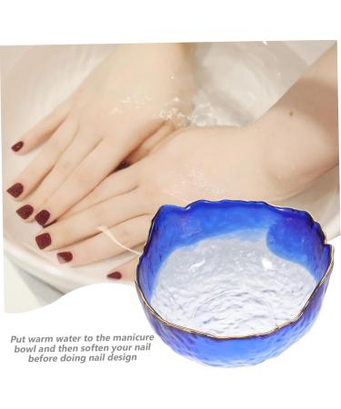 Beatifufu Manicure Hand Soak Bowl Glass Manicure Bowl Nail Removal Bowls Manicure Wash Bowls Nail Color Removing Bowl Manicure Supplies Manicure Soaking Bowl Nail Salon Supplies - Buy Online on GoSupps.com