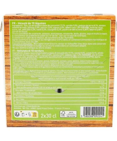 Lot 8x Vegetable Velout - 2x30ml - Pack 600ml - Buy Online on GoSupps.com