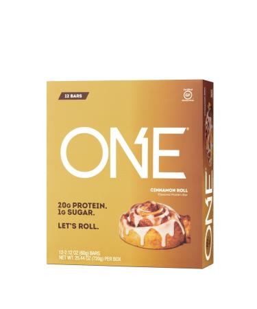 ISS Oh Yeah ONE PrePost Workout Bars - Cinnamon Roll 12 Bars