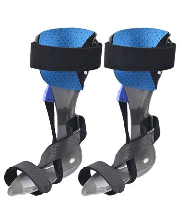 SFKLYU Foot Drop Brace Splint Ankle Support Stabiliser Footrest Orthesis with Removable Bandage for Flat Feet Stroke Postoperative Recovery Left+right L L Left+right