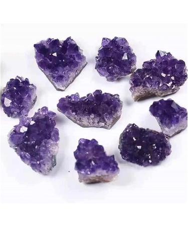 Natural Crystal Rough Amethyst Rough Stone Natural Raw Purple Brazilian Amethyst Quartz Crystal Cluster Druzy Geode Stones Home Decoration Crafts Ornament (Color : 9 Size : 60-80g) 60-80g 9 - Buy Online on GoSupps.com