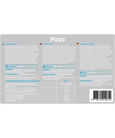 Protein Pizza Mischief 1000g - Delicious High-Protein Pizza for Healthy Eating | International Shipping Available - Buy Online on GoSupps.com