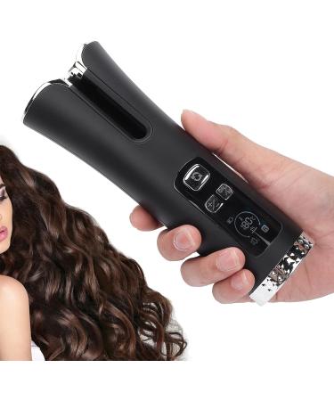 Buy Black Portable Cordless Automatic Curling Iron - Intelligent Hair Curler for Effortless Styling | International Shipping Available - Buy Online on GoSupps.com